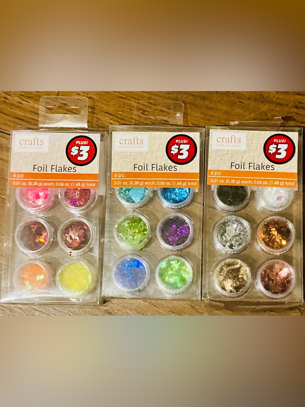 Foil Flakes DIY Crafts Resin Art - Bundle of 18 - BRAND NEW